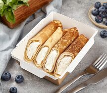 Блинчики с творогом и изюмом