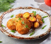 Щучьи котлеты с картофелем