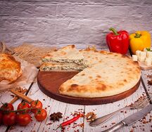 Пирог с сёмгой и картошкой
