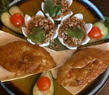 Котлеты куриные с гречей