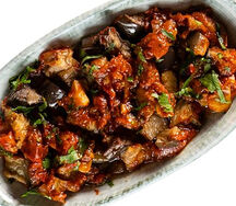 Закуска с баклажаном и овощами