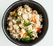 Вок Рис с овощами