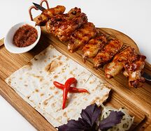 Шашлык из куриных крыльев