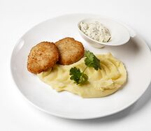 Котлеты куриные с картофельным пюре