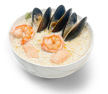 Суп сливочный с морепродуктами