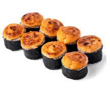 Запеченный ролл кура и краб