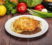 Куриная отбивная с гарниром