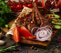 Корейка баранья запеченная на мангале