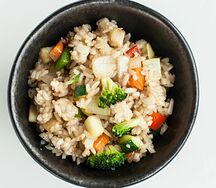 Вок Рис с овощами