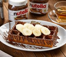 Вафли Бельгийские с бананом и Nutella