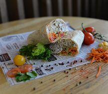 Шаверма с морковью по-корейски