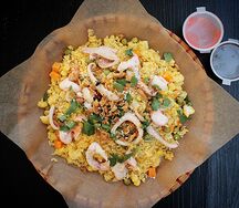 Жареный рис с морепродуктами