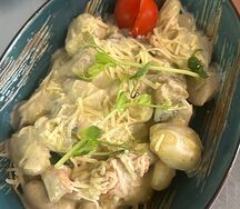 Ньокки с курицей и грибами