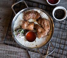 Шашлык из cвинoй шейки