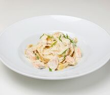 Феттуччине с морепродуктами