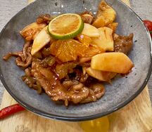 Говядина в тайском соусе 