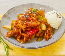 Свинина в остром соусе 