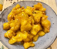 Хрустящая курица в апельсиновом соусе