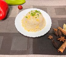 Рис с яйцом