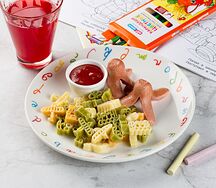 Макарошки с сосисками 