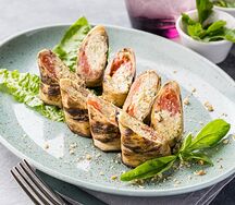 Рулетики пикантные из баклажан