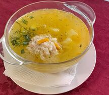 Суп с фрикаделькой
