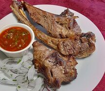 Шашлык из бараньей корейки