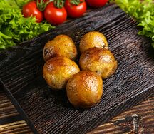 Шампиньоны, запечённые на мангале