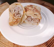 Блинчики с рисом и мясом