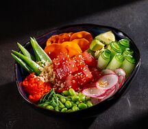 Боул Тунец с соусом ментайко