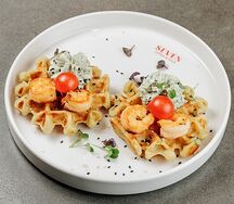 Венские вафли с креветкой
