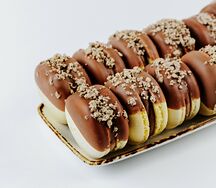 Макаронс Банан-халва