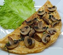 Омлет с грибами