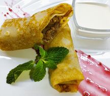 Блинчики с мясом