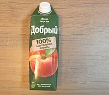 Сок добрый красное яблоко-персик
