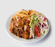 Шаурма на тарелке