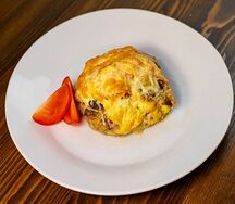 Мясная ватрушка с грибами