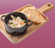 Морепродукты в сливочном соусе
