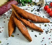 Булочка ржаная, чесночная