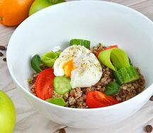 Гречневая каша с овощами
