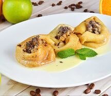 Блинчики с бананом и сгущённым молоком