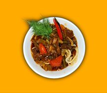 Лагман с говядиной 