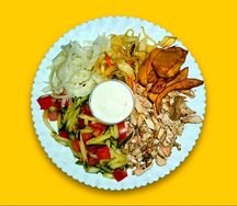 Шаверма на тарелке