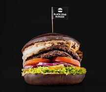 Бургер Грибной Black Angus двойной