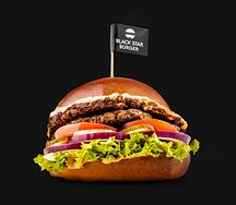 Бургер Самый вкусный Black Angus двойной