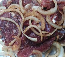 Баранья мякоть маринованная