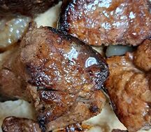 Шашлык Говяжья печень с курдюком