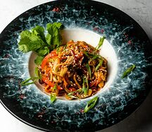 Яичная лапша с курицей