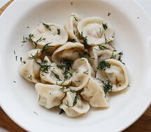 Пельмени домашние с курицей