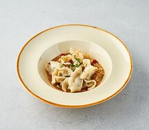 С бараниной в перечном соусе